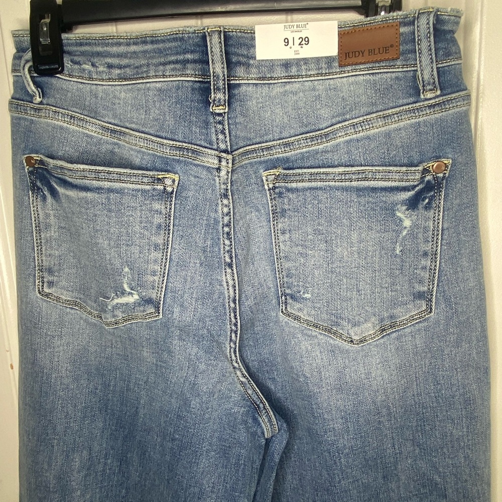 Judy Blue- Be kind, Rewind straight leg jeans size 9/29 NWT - Picture 4 of 6